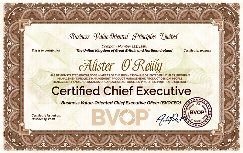 Chief Executive Certification