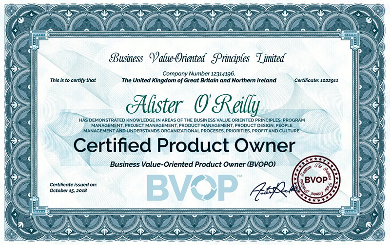 certified product owner