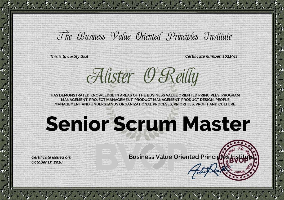 Scrum Master Certification with Best Professional Agile Training